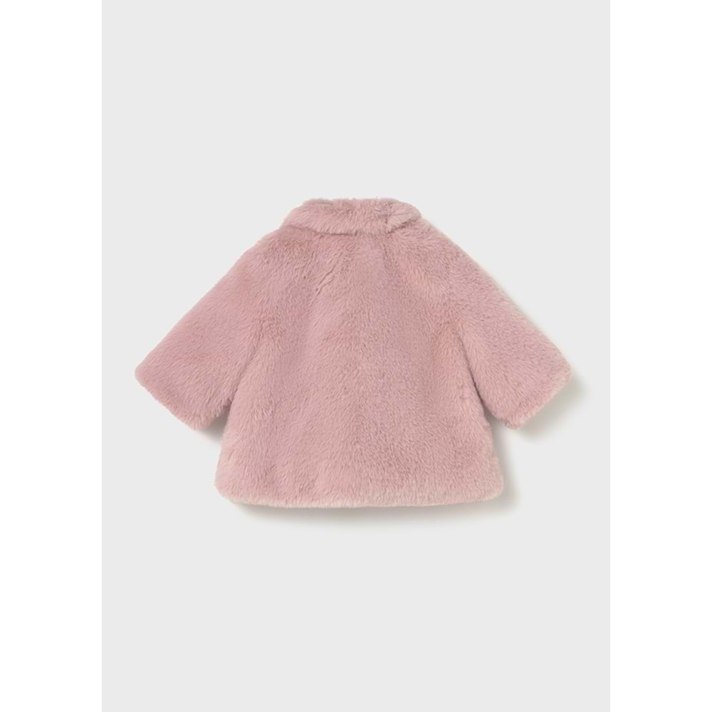 Mayoral Kız Bebek Tüylü Mont - Mayoral - PEMBE - 6-9 AY - 02402-PEMBE-6-9 AY