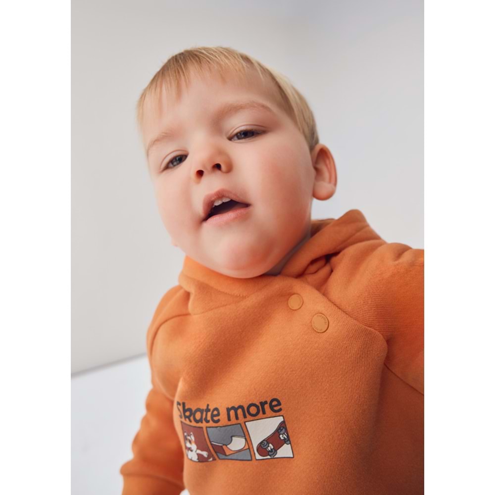 Mayoral Erkek Çocuk Kapşonlu Sweat - Mayoral - TURUNCU - 2 YAŞ - 02414-TURUNCU-2 YAŞ