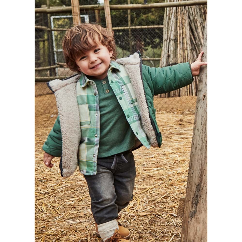 Mayoral Erkek Çocuk Elyaflı Çift Taraflı Mont - Mayoral - YEŞİL - 2 YAŞ - 02422-YEŞİL-2 YAŞ