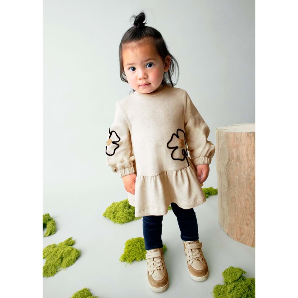 Mayoral Kız Çocuk Elbise - Mayoral - KUM - 2 YAŞ - 02917-KUM-2 YAŞ