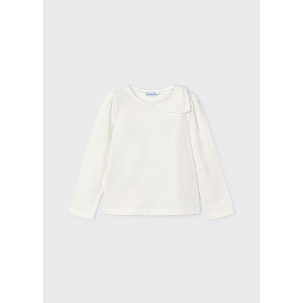 Mayoral Kız Çocuk Tshırt - Mayoral - BEYAZ - 4 YAŞ - 04064-BEYAZ-4 YAŞ