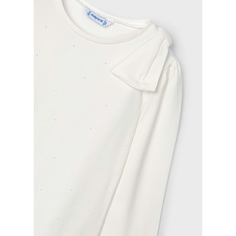 Mayoral Kız Çocuk Tshırt - Mayoral - BEYAZ - 4 YAŞ - 04064-BEYAZ-4 YAŞ