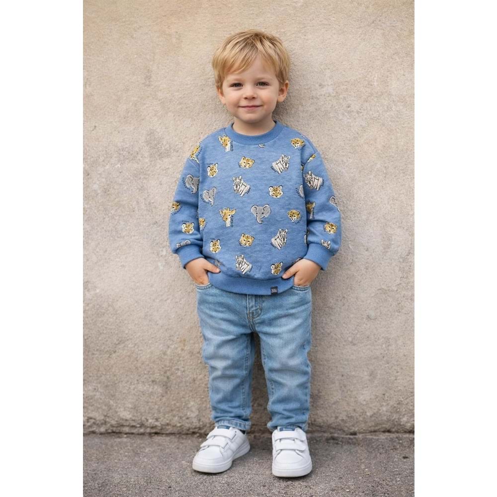 Mayoral Erkek Bebek Uzun Kol Tişört - MAYORAL - MAVİ - 36-AY