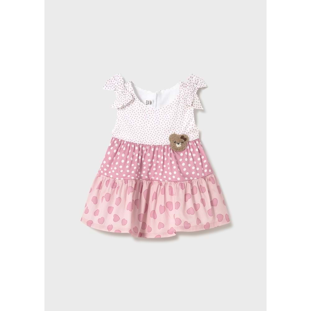 Mayoral kız bebek elbise - Mayoral - SOMON - 4-6 AY - 1868-SOMON-4-6 AY