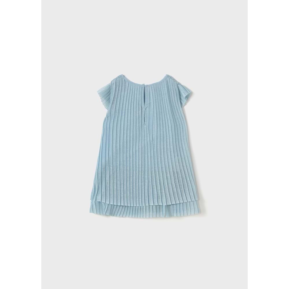 Mayoral Kız Çocuk Tüllü Pileli Elbise - Mayoral - MAVİ - 4 YAŞ - 1907-MAVİ-4 YAŞ