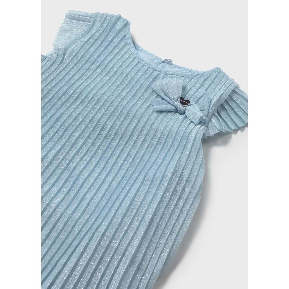 Mayoral Kız Çocuk Tüllü Pileli Elbise - Mayoral - MAVİ - 4 YAŞ - 1907-MAVİ-4 YAŞ