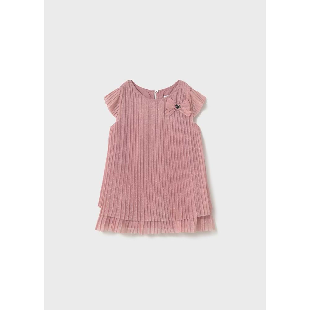 Tüllü Pileli Elbise Kız Çocuk - Mayoral - PEMBE - 2 YAŞ - 1907-PEMBE-2 YAŞ