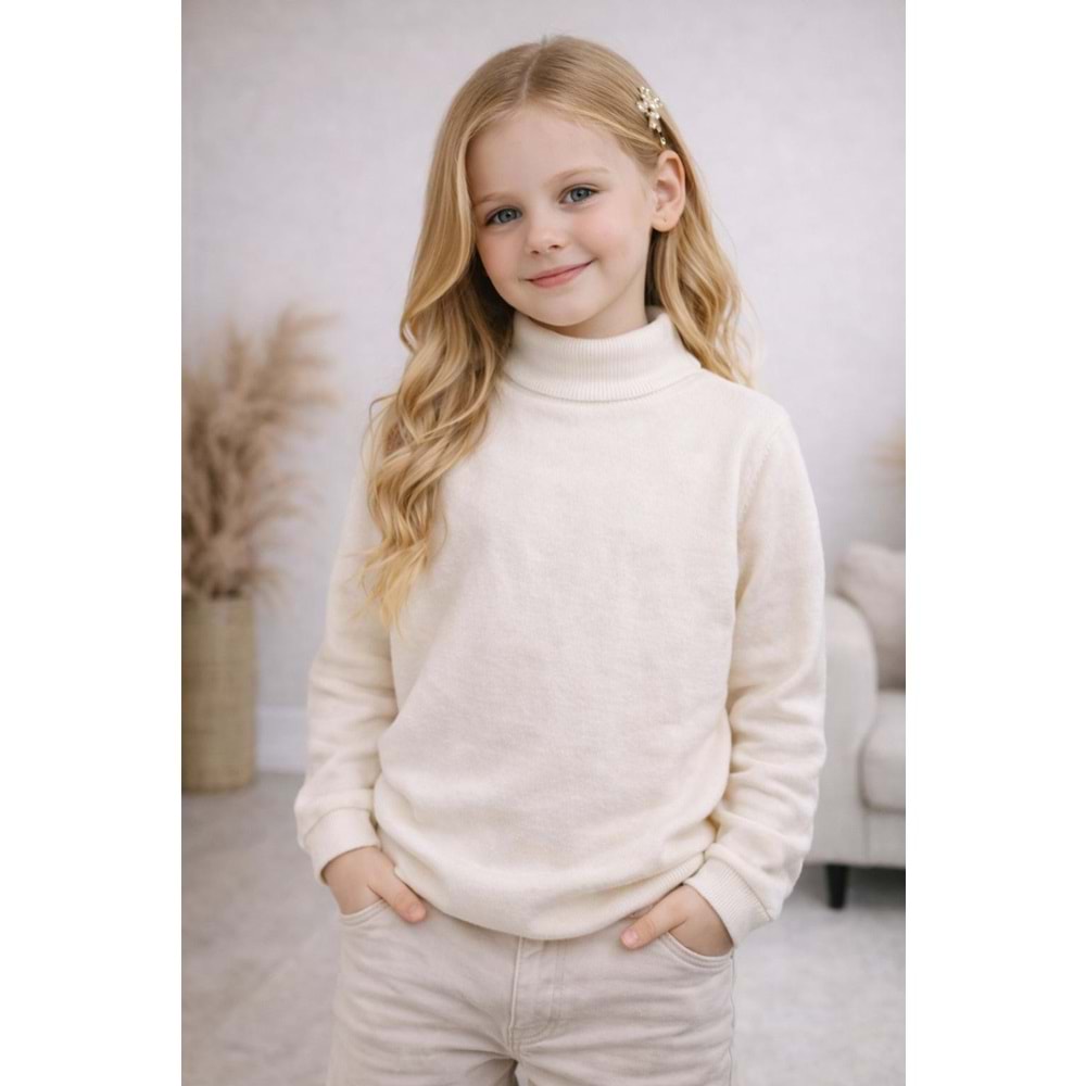 Crazymonkey Erkek Çocuk Yarım Balıkçı Yaka Bady - CRAZYMONKEY - ECRU - 2 YAŞ - 2002--ECRU-2 YAŞ