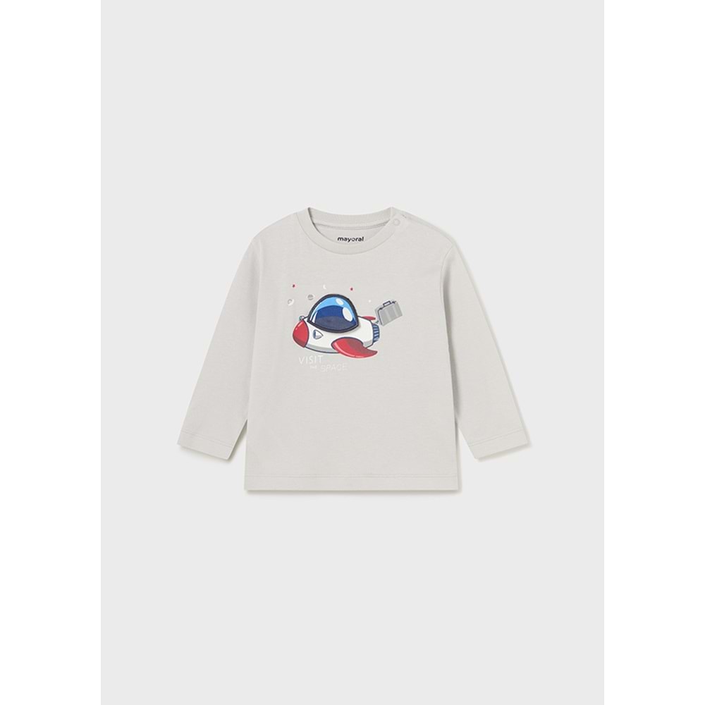 Mayoral Gri Bebek Tshirt - Mayoral - AÇIK GRİ - 18-AY - 2014--AÇIK GRİ-18-AY