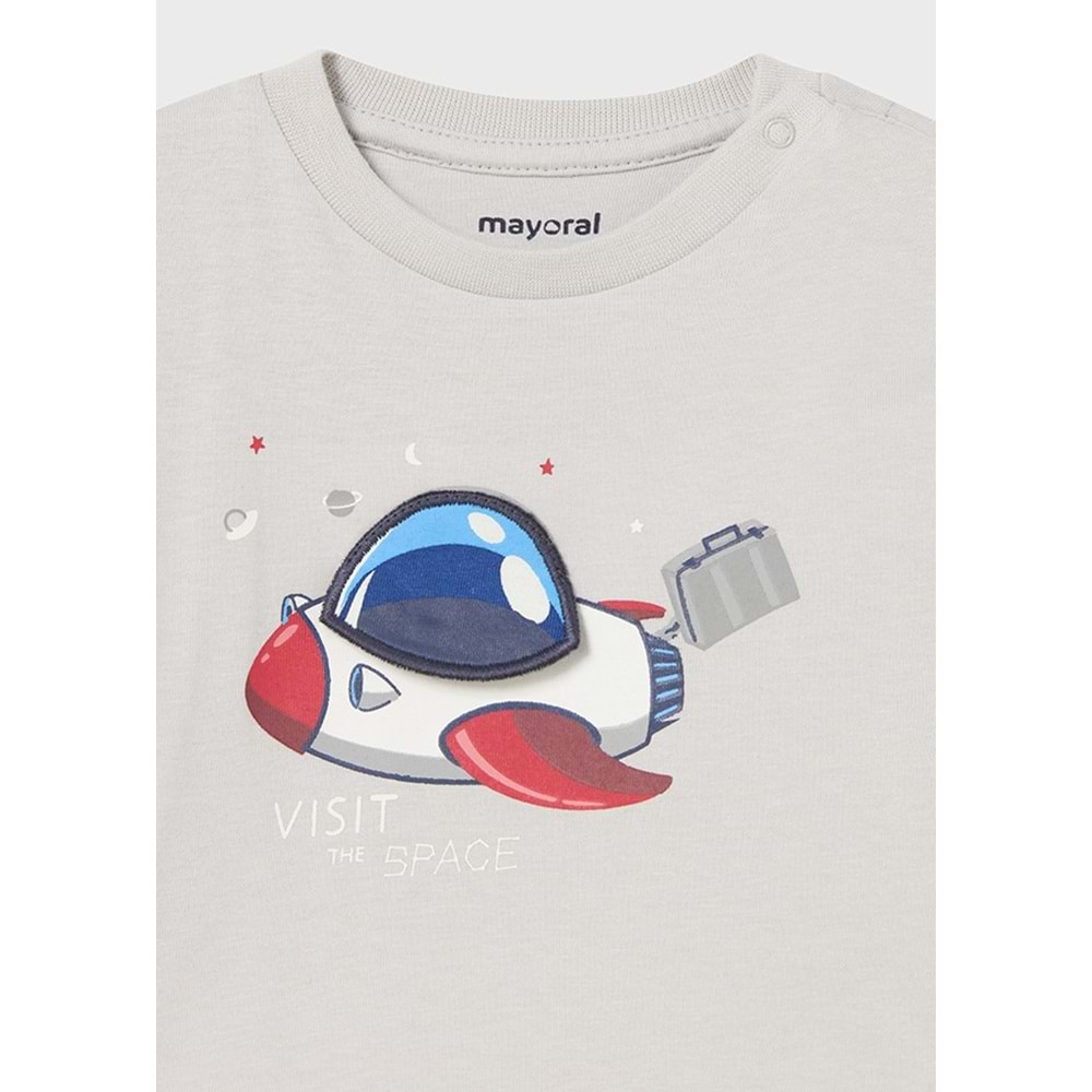 Mayoral Gri Bebek Tshirt - Mayoral - AÇIK GRİ - 18-AY - 2014--AÇIK GRİ-18-AY