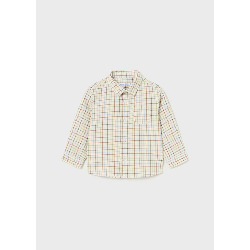 Mayoral Erkek bebek ekose uzun kol gömlek - Mayoral - RENKLİ - 24-AY - 2191-RENKLİ-24-AY