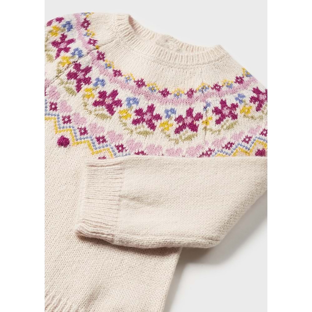 Mayoral Desenli Bebek Kazak - Mayoral - BEJ - 36-AY - 2311-BEJ-36-AY