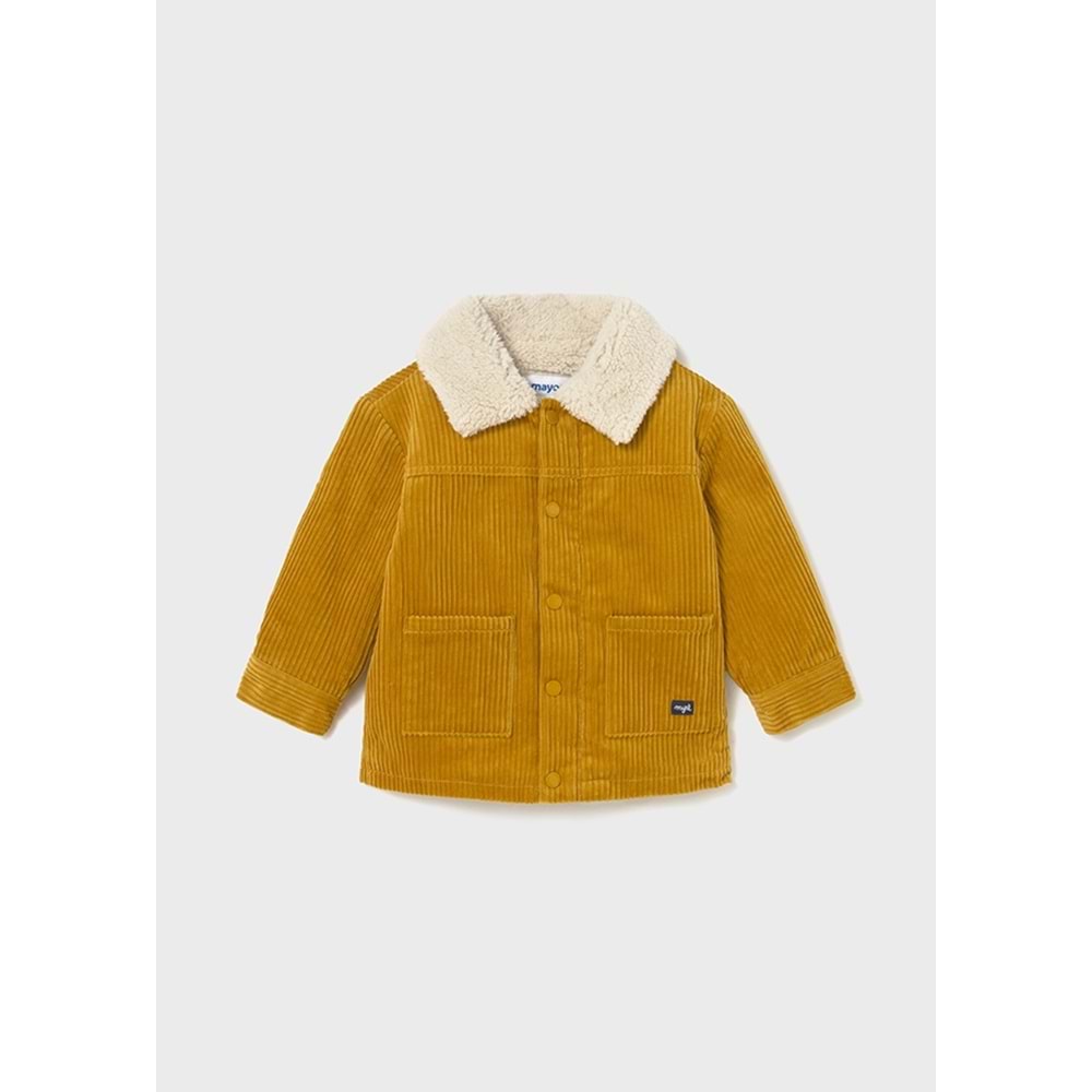 Mayoral Erkek Çocuk Fitilli Kadife Mont - Mayoral - BAL RENGİ - 4 YAŞ - 2419-BAL RENGİ-4 YAŞ