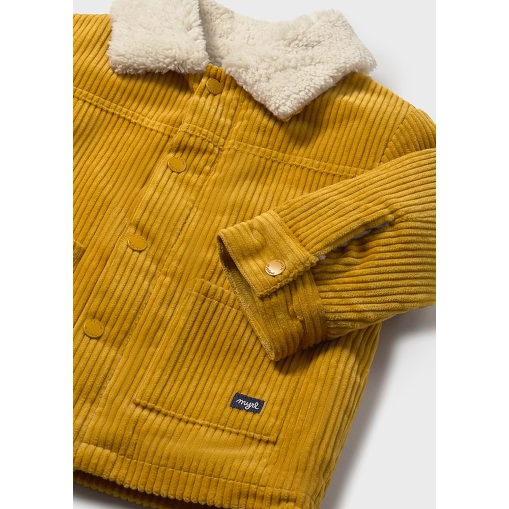 Mayoral Erkek Çocuk Fitilli Kadife Mont - Mayoral - BAL RENGİ - 4 YAŞ - 2419-BAL RENGİ-4 YAŞ