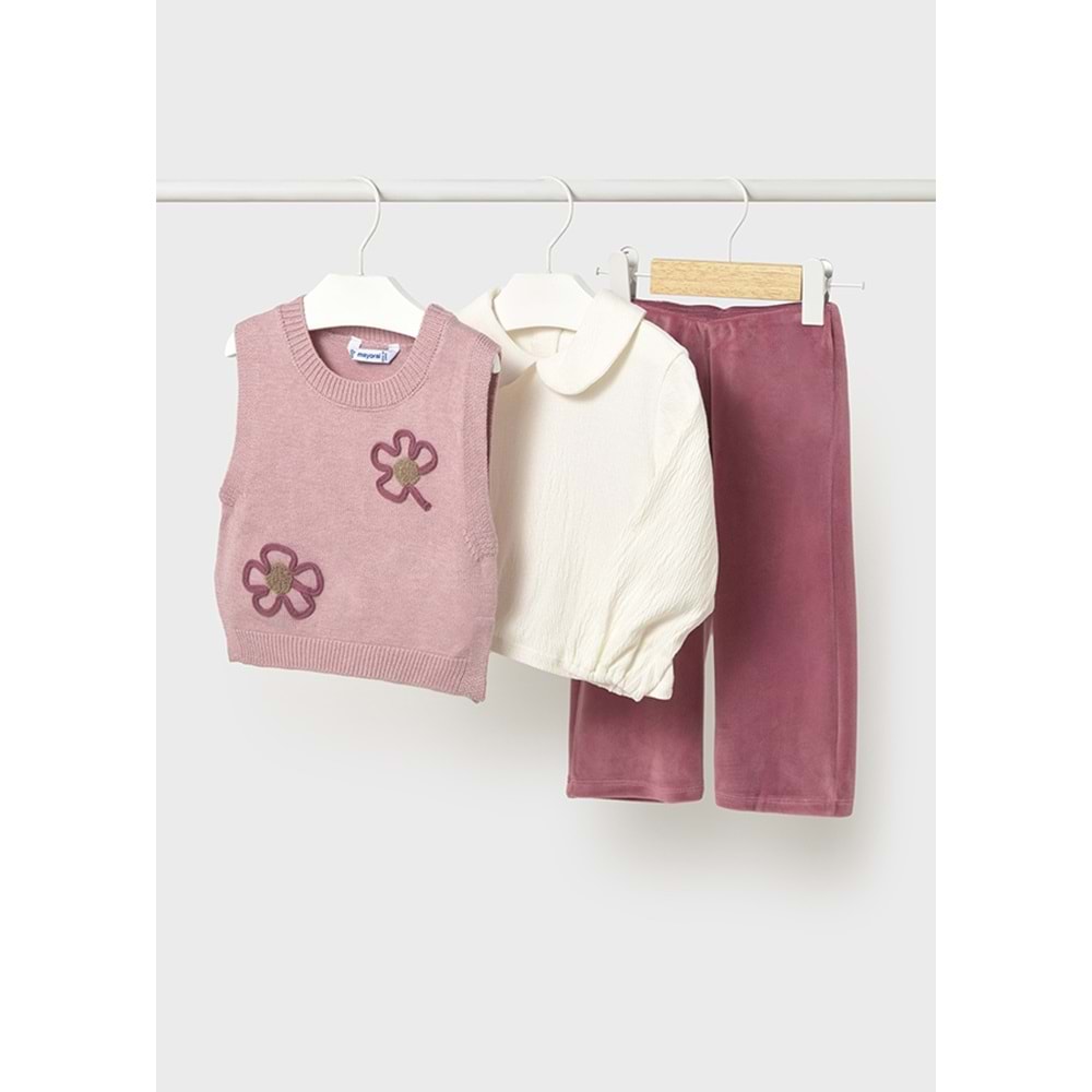 Mayoral Kız Çocuk 3Lü Takım - Mayoral - NAR ÇİÇEĞİ - 3 YAŞ - 2596-NAR ÇİÇEĞİ-3 YAŞ