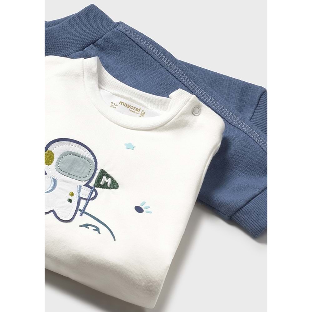 Mayoral Erkek Bebek Eşofman Yelek Takımı - Mayoral - KREM - 4-6 AY - 2640-KREM-4-6 AY