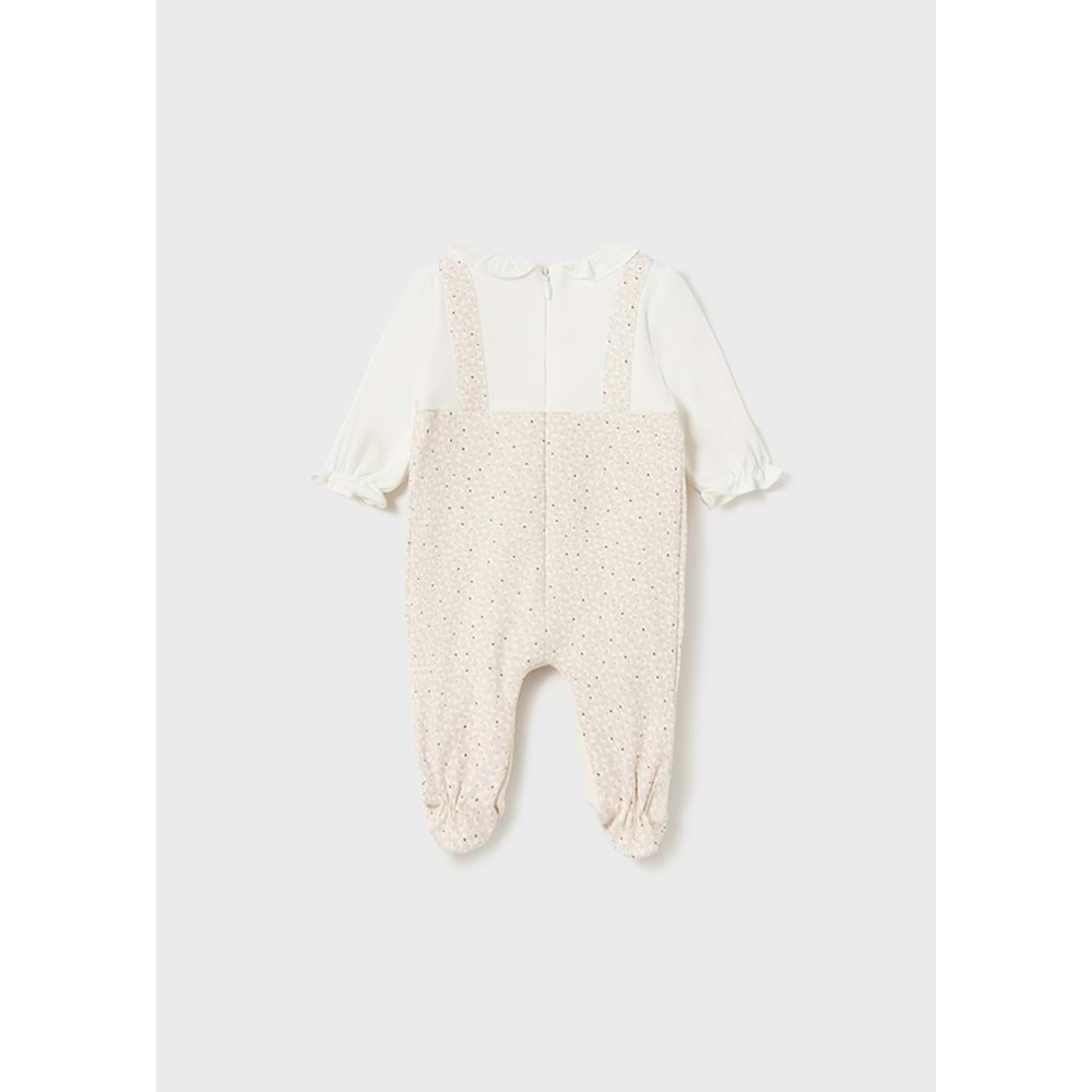 Mayoral Desenli Beyaz Bebek Tulum - Mayoral - BEYAZ - 18-AY - 2660-BEYAZ-18-AY