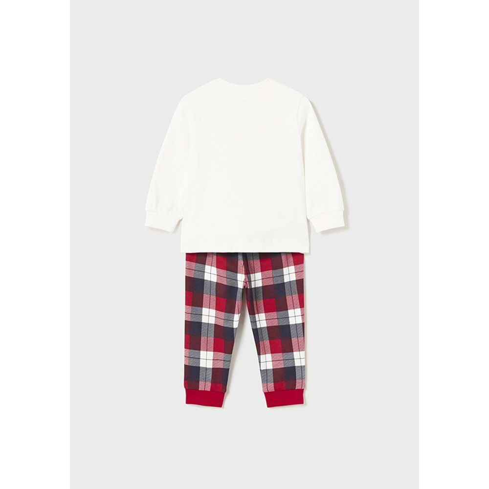 Mayoral Kırmızı Kareli Pijama Takımı - Mayoral - KIRMIZI - 36-AY - 2761-KIRMIZI-36-AY
