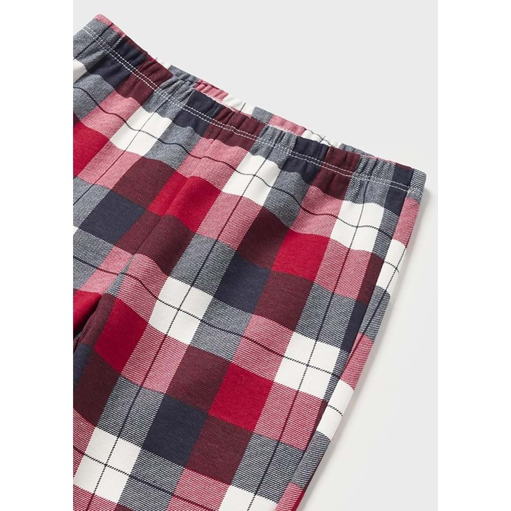 Mayoral Kırmızı Kareli Pijama Takımı - Mayoral - KIRMIZI - 36-AY - 2761-KIRMIZI-36-AY