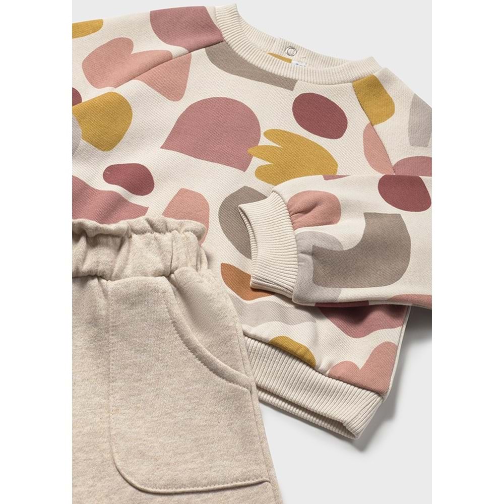 Mayoral Kız Çocuk Eşofman Takımı - Mayoral - ECRU - 2 YAŞ - 2845-ECRU-2 YAŞ