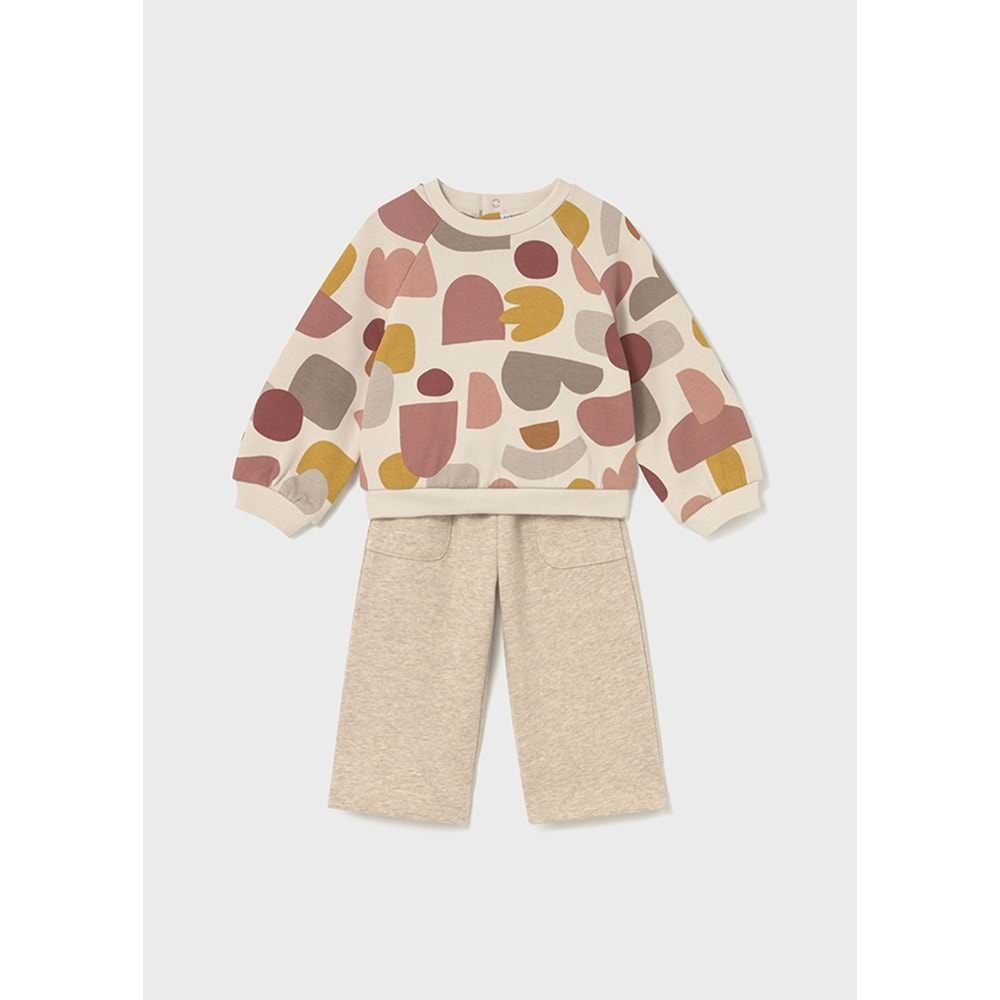 Mayoral Kız Çocuk Eşofman Takımı - Mayoral - ECRU - 2 YAŞ - 2845-ECRU-2 YAŞ