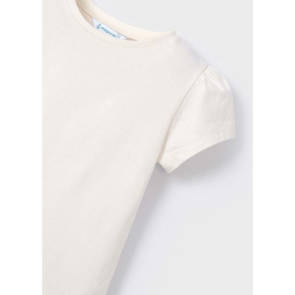 Mayoral Kız Çocuk Yelekli Tshirt Gömlek - Mayoral - KREM - 4 YAŞ - 3007-KREM-4 YAŞ