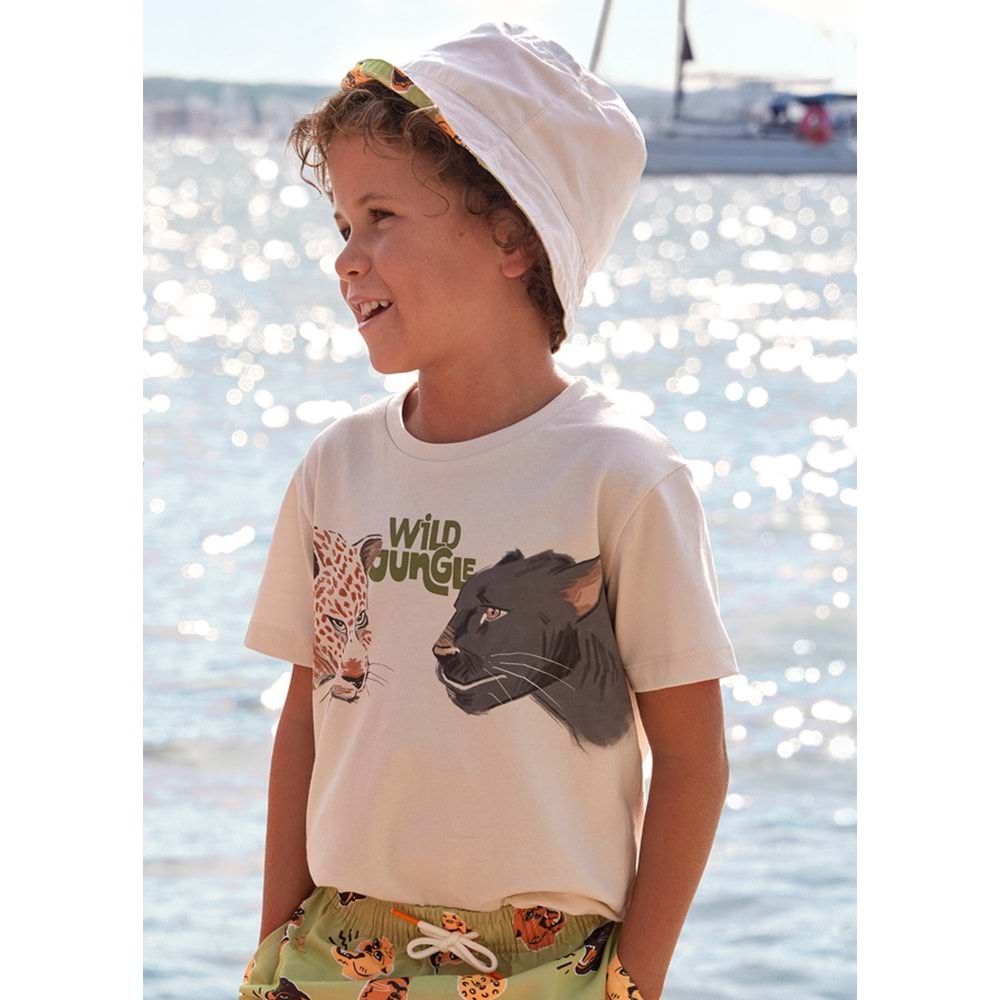Mayoral Erkek Çocuk Tshirt - Mayoral - KREM - 4 YAŞ