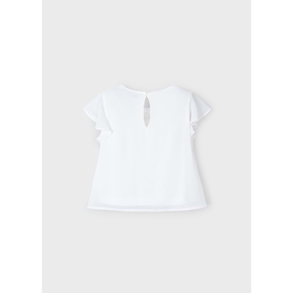 Mayoral kız çocuk tshrt - Mayoral - BEYAZ - 3 YAŞ - 3182-BEYAZ-3 YAŞ