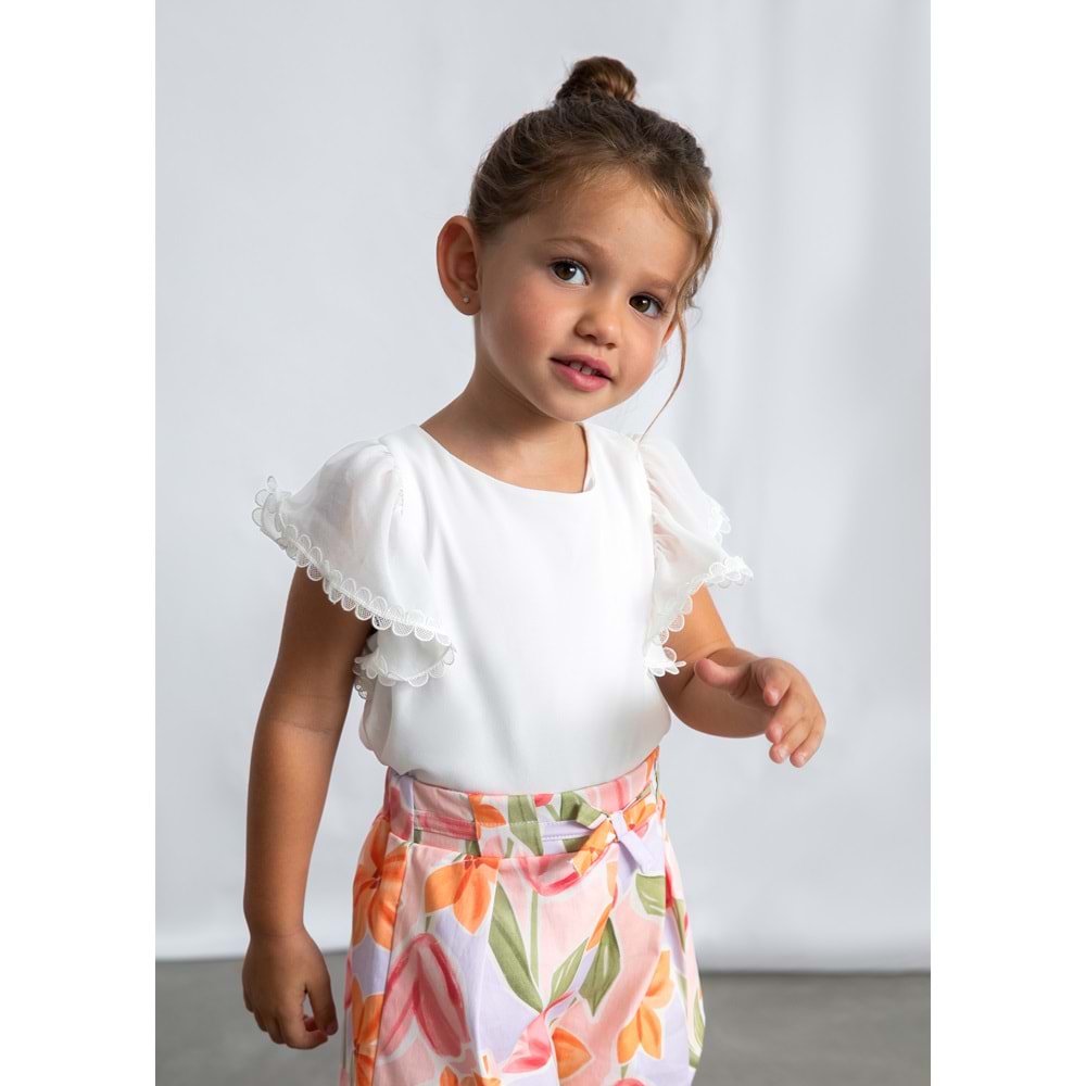 Mayoral Kız Çocuk Bluz - Mayoral - BEYAZ - 10 YAŞ - 3195-BEYAZ-10 YAŞ