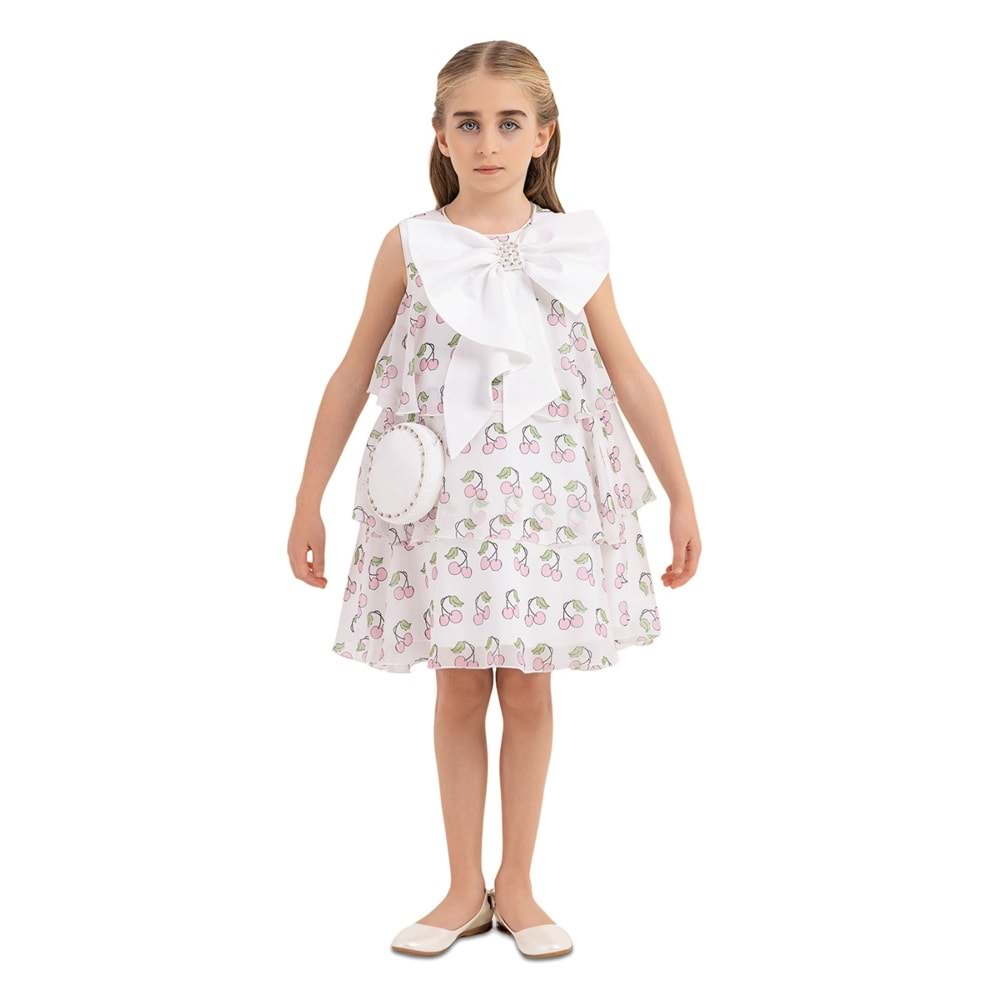 Pamina Kız Çocuk Elbise - Pamina - BEYAZ - 6 YAŞ - 33244-BEYAZ-6 YAŞ