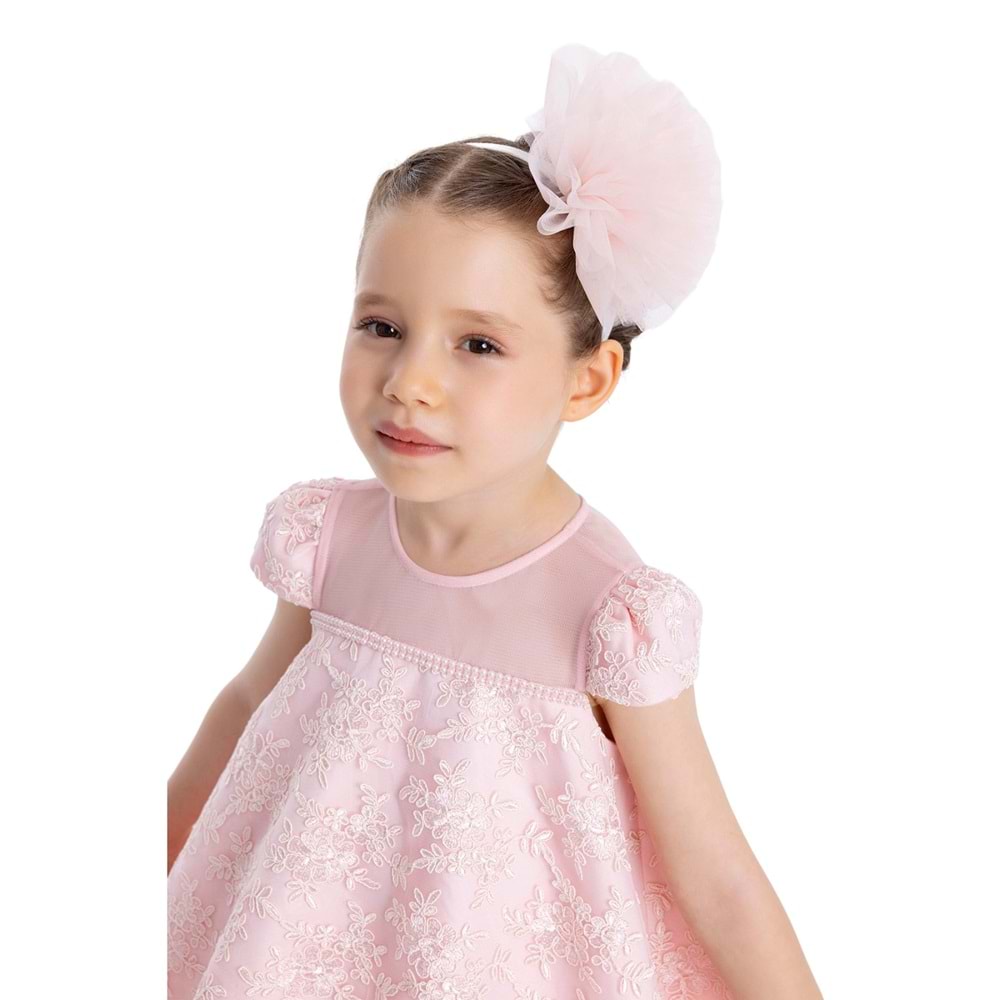 Pamina Kız Çocuk Elbise - PEMBE - 12-AY - 34110-PEMBE-12-AY