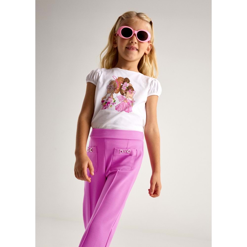 Mayoral Kız Çocuk Pantolon - Mayoral - FUŞYA - 10 YAŞ - 3552-FUŞYA-10 YAŞ