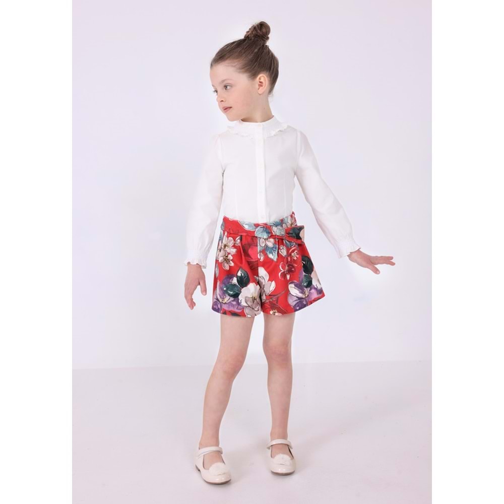 Mayoral Beyaz Çocuk Gömlek - Mayoral - BEYAZ - 4 YAŞ - 4195-BEYAZ-4 YAŞ