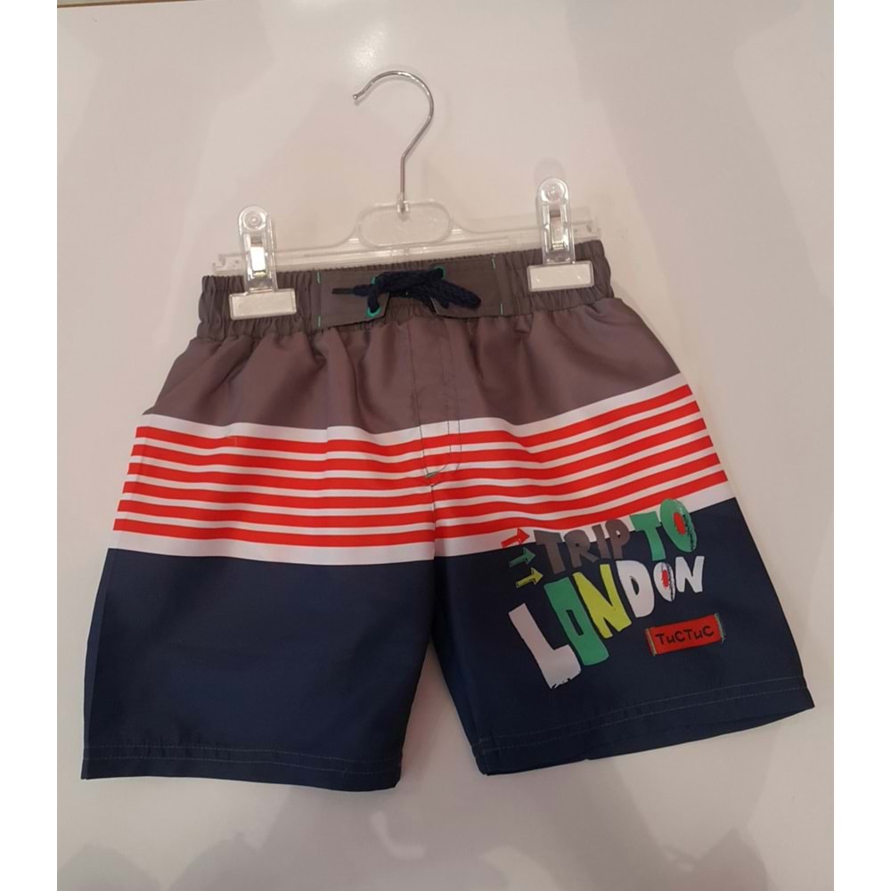 ÇOCUK ŞORT MAYO TRİP - GRİ - - TUC TUC - GRİ - 10 YAŞ - 46823-GRİ-10 YAŞ