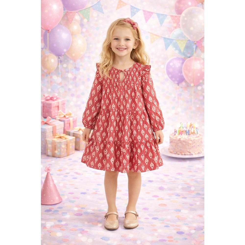 Mayoral Kız Çocuk Elbise - Mayoral - RENKLİ - 2 YAŞ - 4912--RENKLİ-2 YAŞ