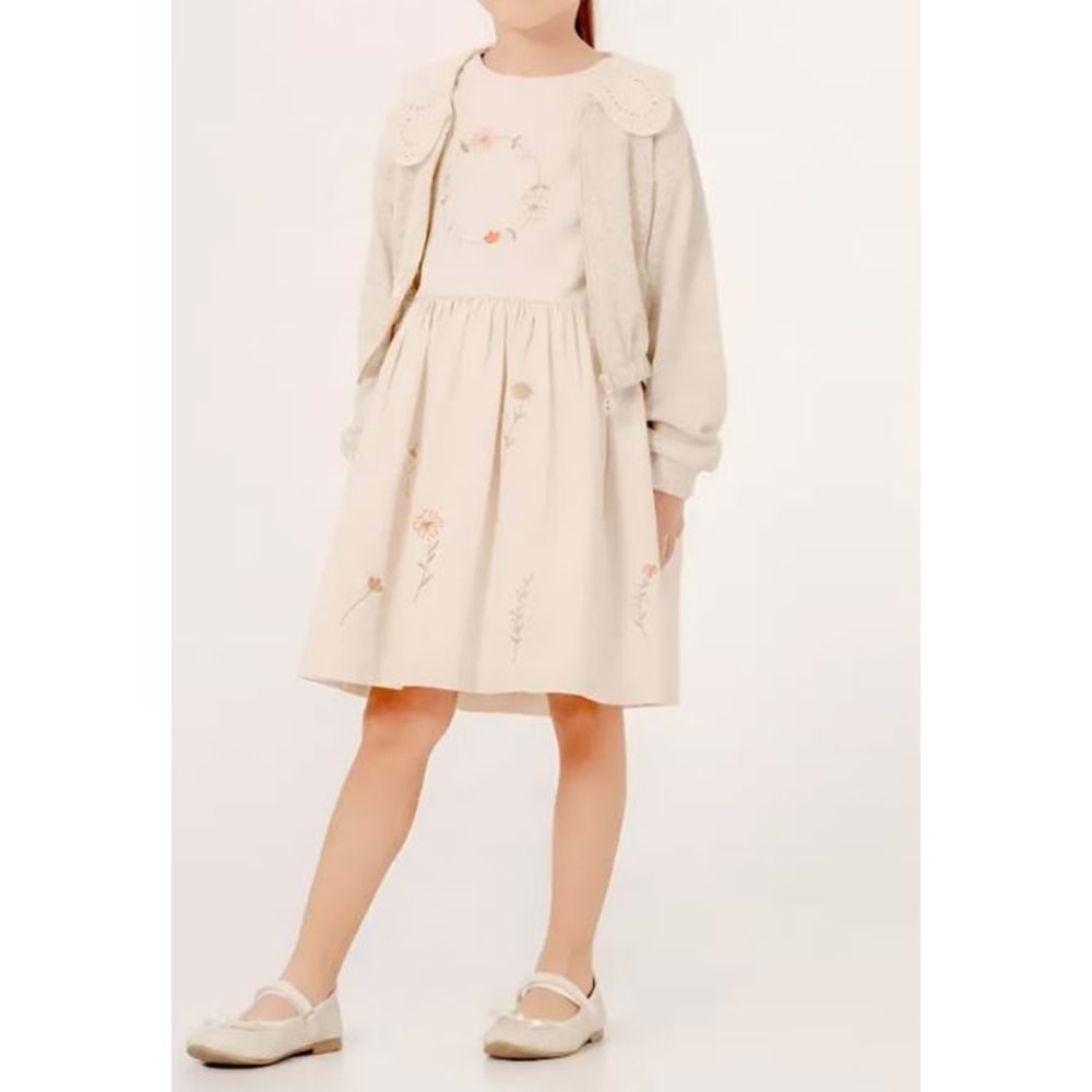 Moonstar Kız Bebek Elbise Takım - MOONSTAR - BEJ - 6 YAŞ - 52152-BEJ-6 YAŞ