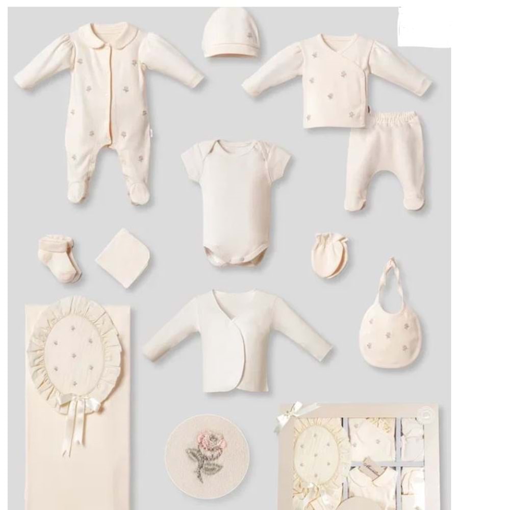 Moonstar Kız Bebek 11Lİ Set - MOONSTAR - SOMON - 0-3 AY - 53189-SOMON-0-3 AY