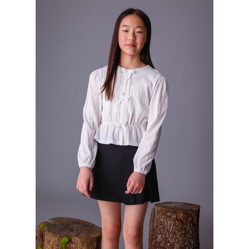 Mayoral Kız Çocuk Kazak - Mayoral - BEYAZ - 12 YAŞ - 7032-BEYAZ-12 YAŞ