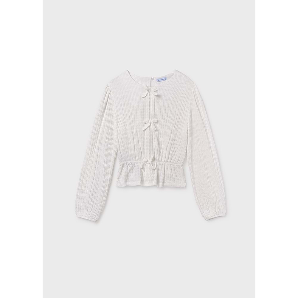 Mayoral Kız Çocuk Kazak - Mayoral - BEYAZ - 12 YAŞ - 7032-BEYAZ-12 YAŞ