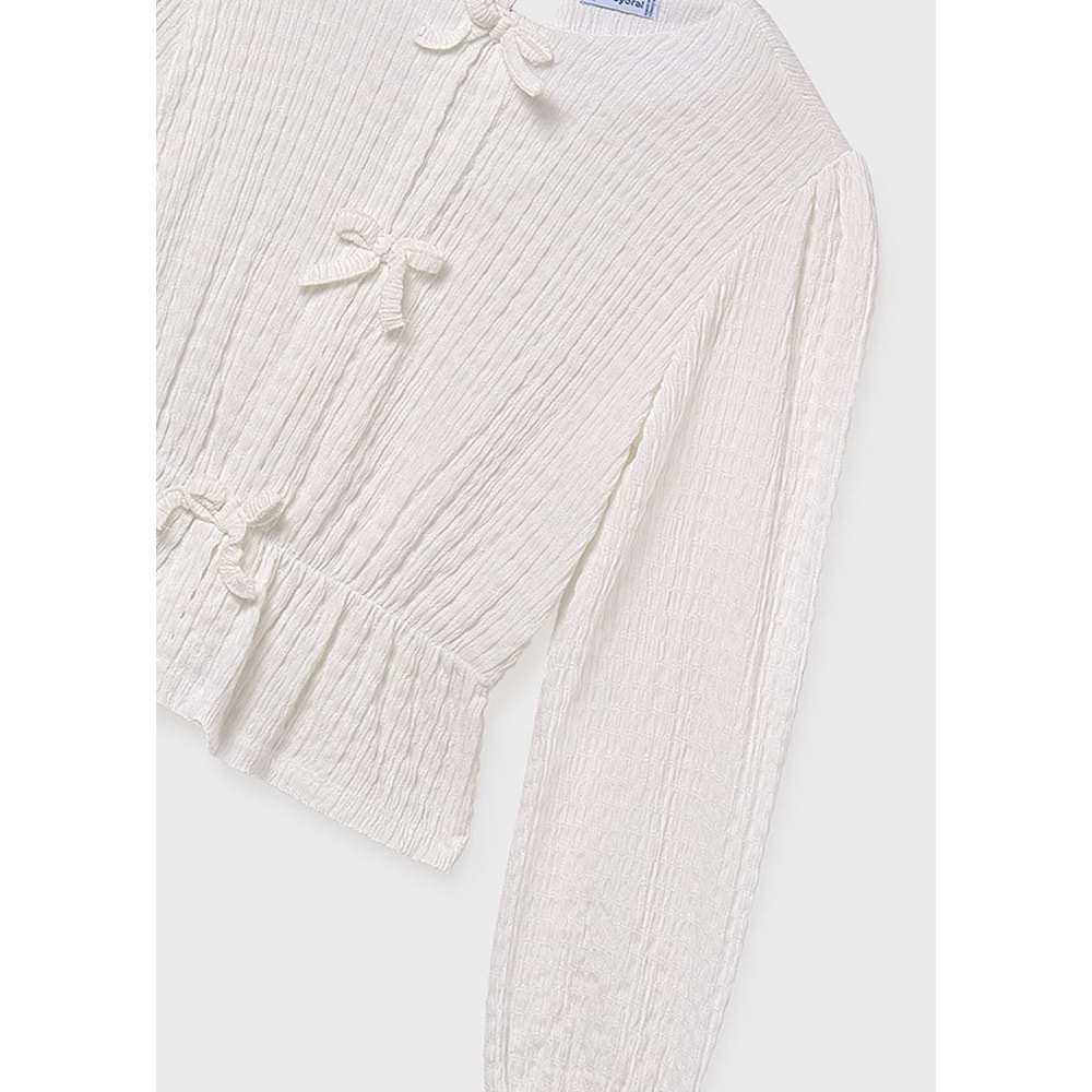 Mayoral Kız Çocuk Kazak - Mayoral -BEYAZ- 14 YAŞ - 7032-BEYAZ-14 YAŞ