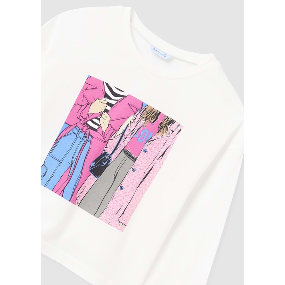 Mayoral Çocuk Tshirt - Mayoral - BEYAZ - 10 YAŞ - 7056--BEYAZ-10 YAŞ