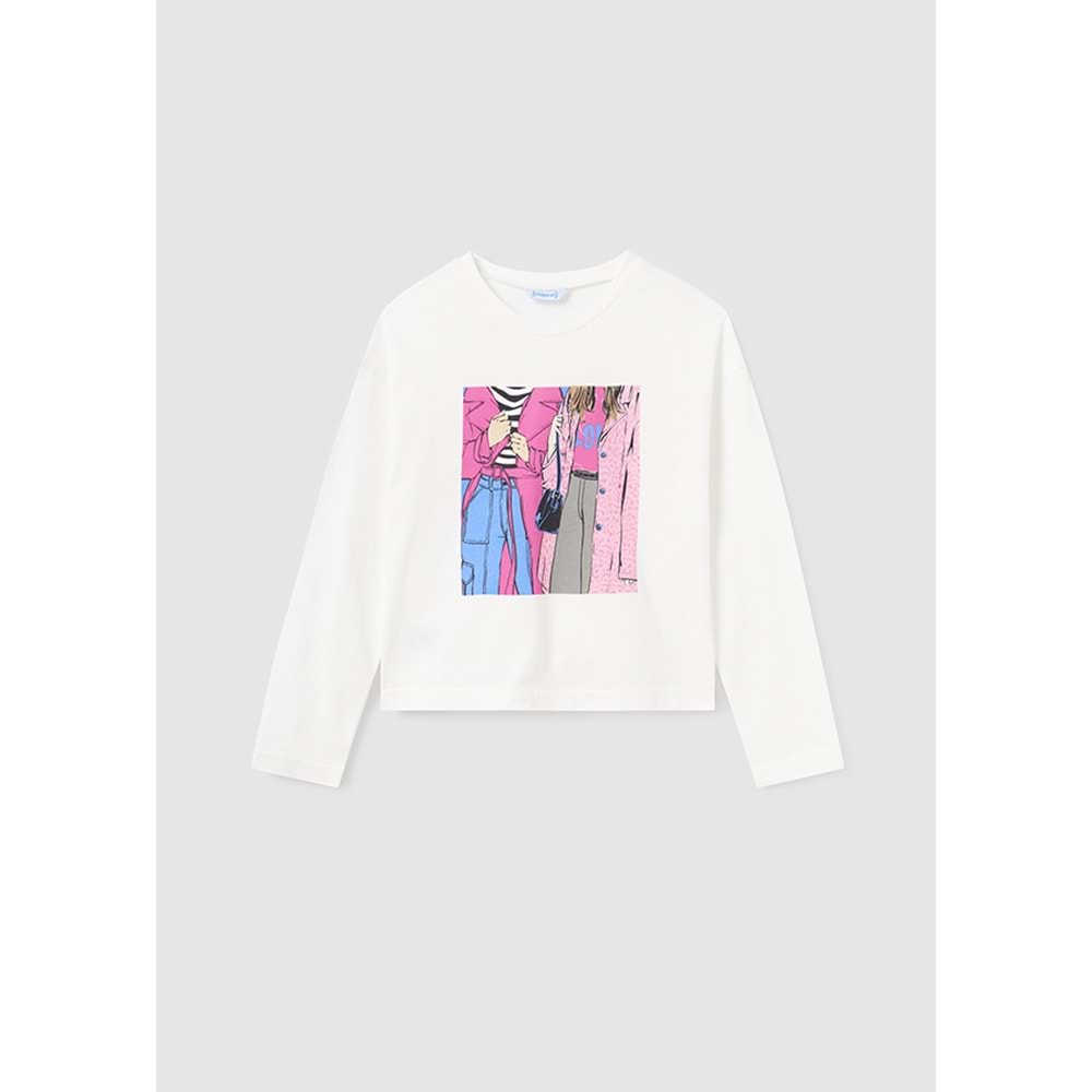 Mayoral Çocuk Tshirt - Mayoral - BEYAZ - 10 YAŞ - 7056--BEYAZ-10 YAŞ
