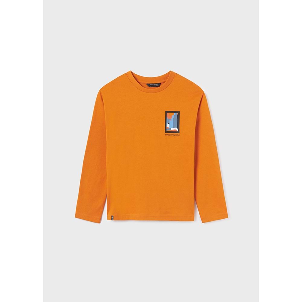 Mayoral Turuncu Çocuk Tshirt - Mayoral - TURUNCU - 14 YAŞ - 7067-TURUNCU-14 YAŞ