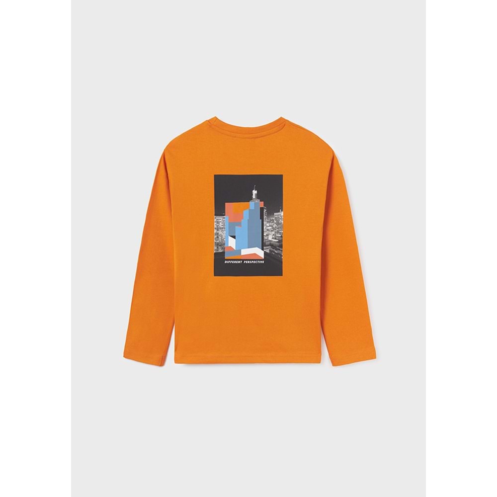 Mayoral Turuncu Çocuk Tshirt - Mayoral - TURUNCU - 14 YAŞ - 7067-TURUNCU-14 YAŞ
