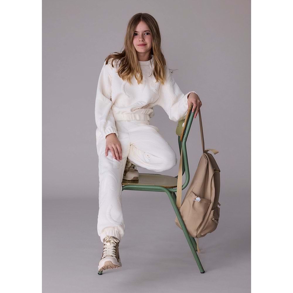 Mayoral Kız Çocuk Eşofman Takımı - Mayoral - BEYAZ - 12 YAŞ - 7852-BEYAZ-12 YAŞ