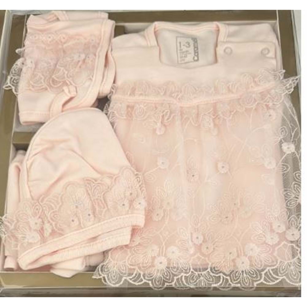 Caramel 5 li set - Caramell - PEMBE - 0-3 AY - 9013-PEMBE-0-3 AY