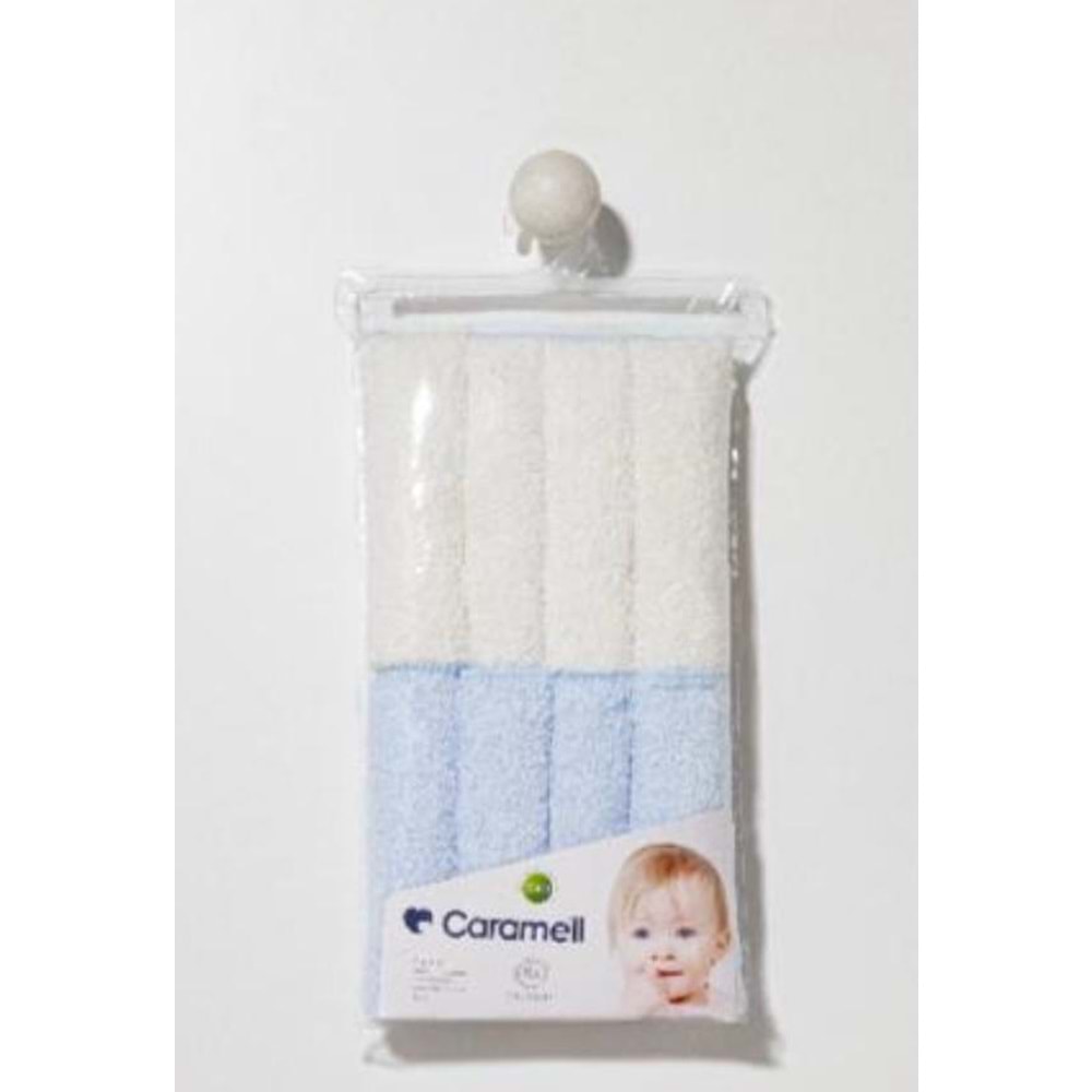 Caremell 8li havlu mendil - Caremell - MAVİ - 0-6 AY - 9227-MAVİ-0-6 AY