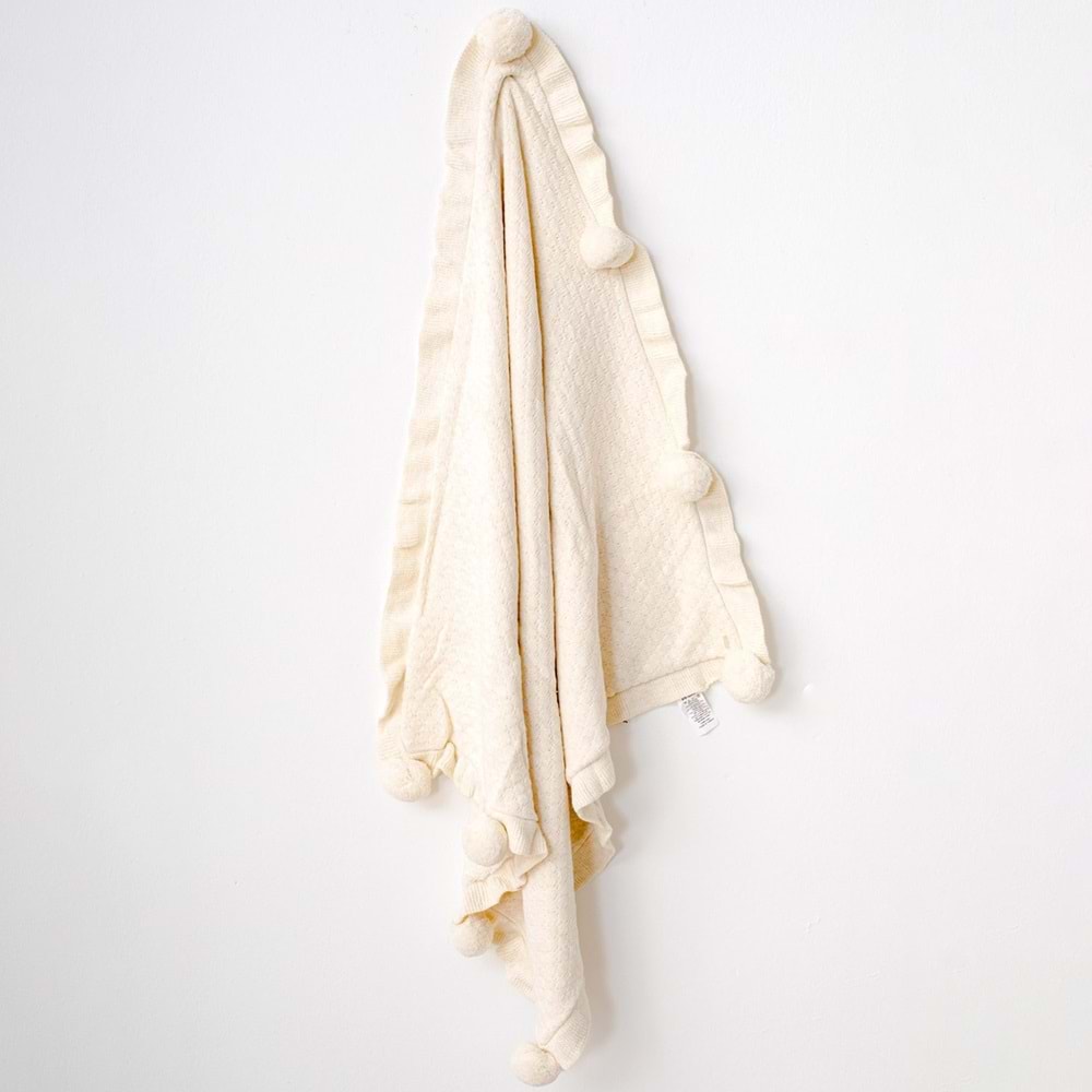 Andywawa Bebek Battaniye - Andywawa - ECRU - 0-6 AY - AC21250R-ECRU-0-6 AY