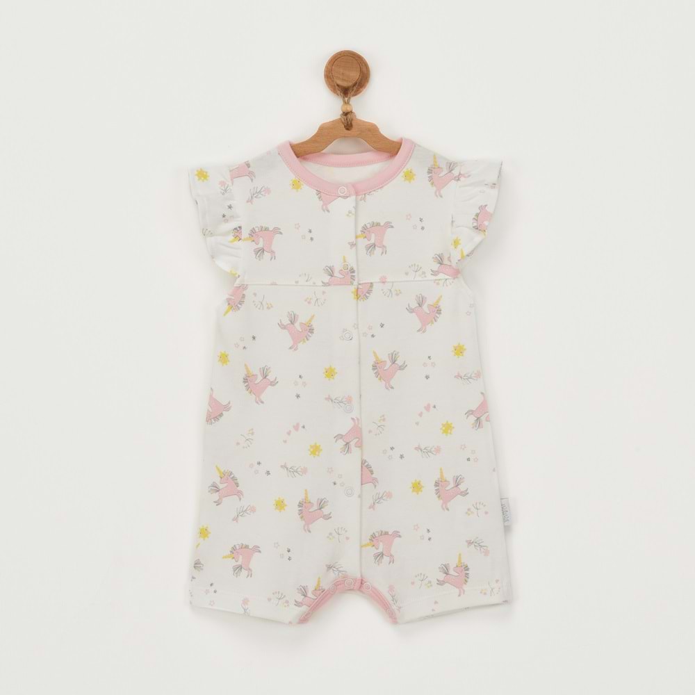 Andywawa Ecru Kız Bebek Tulum - Andywawa - ECRU - 3-6 AY - AC22722-ECRU-3-6 AY