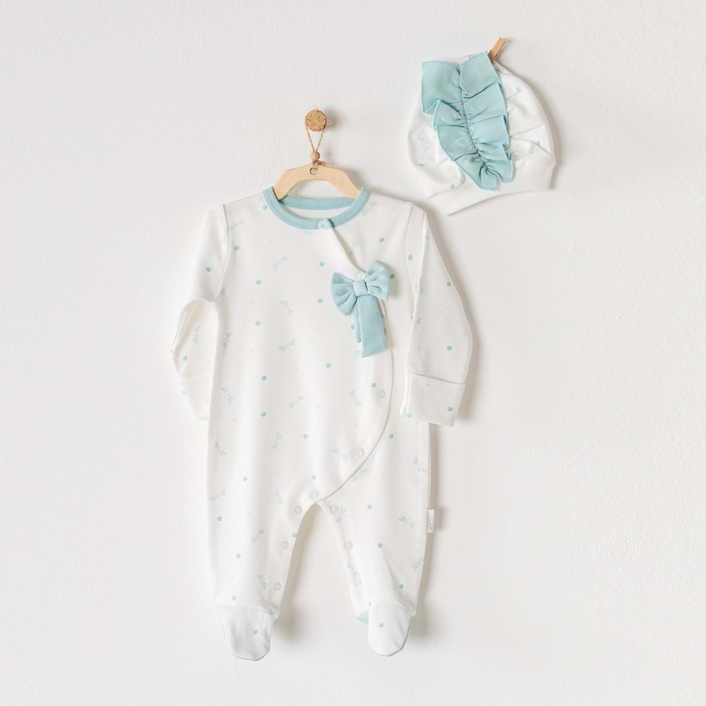 Andywawa Mint Kız Bebek Tulum Takım - Andywawa - MİNT - 6-9 AY - AC23117-26292